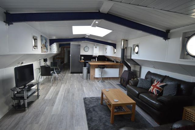 This three-bed houseboat in Bursledon is on the market for £169,950.