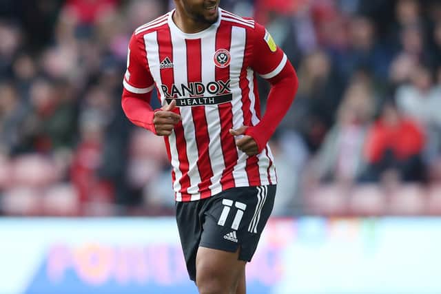 Sheffield United striker Lys Mousset scored twice against Barnsley and was also on target when Stoke City were beaten at Bramall Lane: Simon Bellis / Sportimage
