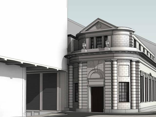 How the Grade II-listed former Midland Bank building on George Street in Sheffield city centre would look if it is converted into a private members club, according to plans submitted to Sheffield City Council. Picture: Five Seventy Three