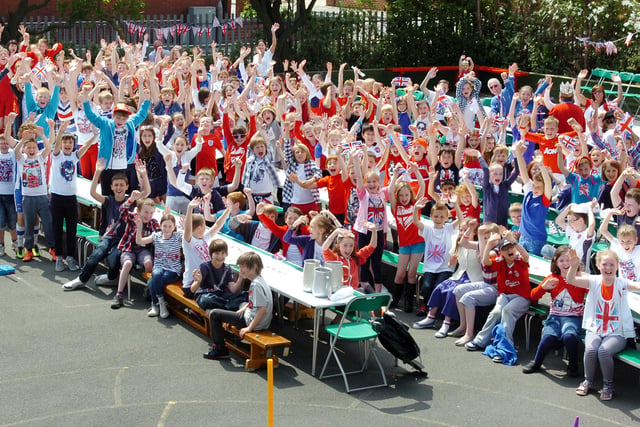 Sacred Heart School in Hartlepool celebrated the Diamond Jubilee with a street party. But are you in the picture?