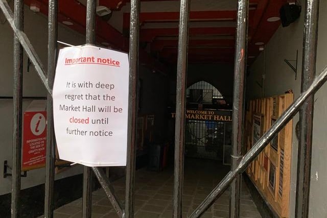 The Indoor Market is shut up