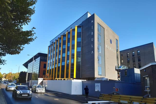 Nebula flats on Hanover Way in Sheffield are set to be occupied from January.