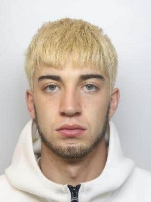 Pictured is Scott Shooter, aged 24,  of Lowedges Road, at Lowedges, Sheffield, who has been sentenced at Sheffield Crown Court to 18 months of custody after he pleaded guilty to coercive and controlling behaviour between 2018 and 2021 against a former partner.