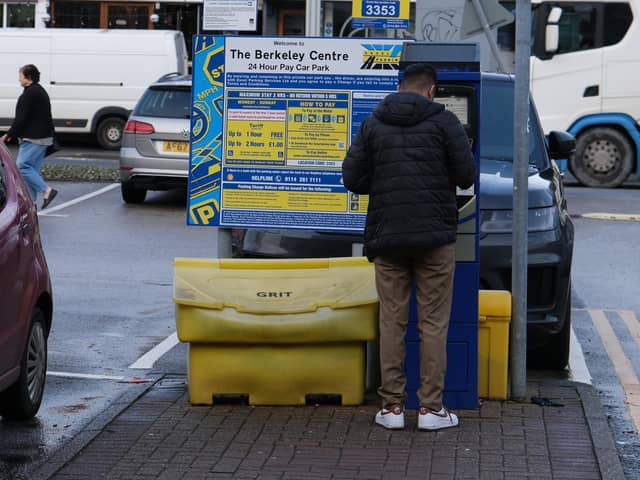 Excel Parking signs have been accused of being 'ludicrously overwritten' and its machines, seen here are at The Berkeley Centre on Ecclesall Road, hard to use.