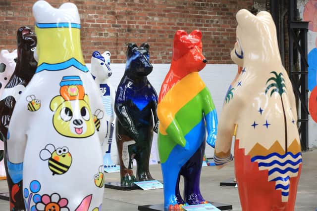 The Bears of Sheffield preview event. The Bears hit the streets of Sheffield from Monday July 12th 2021. Picture: Chris Etchells