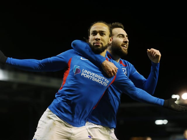 Marcus Harness celebrates with Ben Close