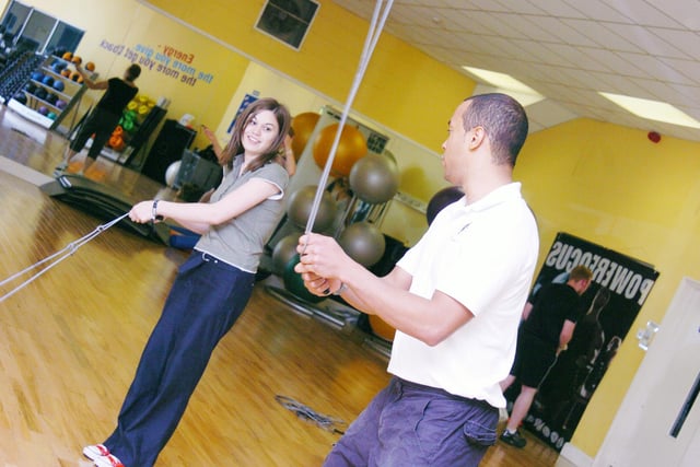 Ruth Offord took part in a Skip Hop class at Balby's Fitnness First gym, with Personal Trainer Remy Obayoriade back in 2007
