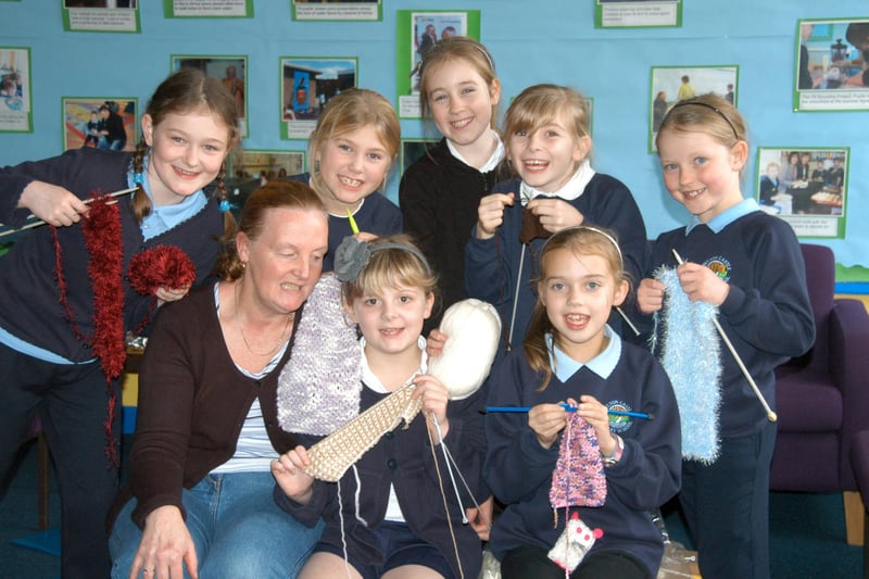 Do you recognise any of the keen knitters in this 2009 photo at Hylton Castle Primary School?