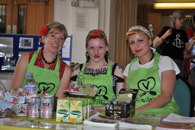 Members of The Vegan Approach were among the stallholders in attendance at the Sheffield Green Fair at St Mary's Church in 2013