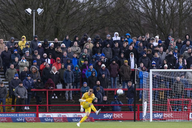 733 hearty Pompey fans made the near nine-hour round trip to Accy on December 14, making up 30% of the 2,429 crowd. And there reward - a 4-1 defeat against Stanley. Where's he justice in that!