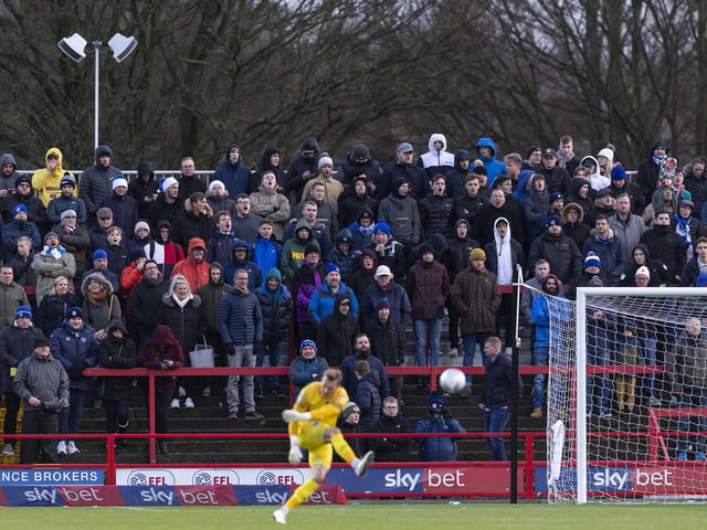 733 hearty Pompey fans made the near nine-hour round trip to Accy on December 14, making up 30% of the 2,429 crowd. And there reward - a 4-1 defeat against Stanley. Where's he justice in that!