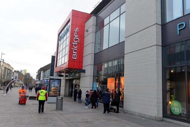 Queues began to build up outside Primark again at abut 9:15am.