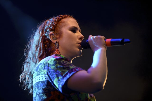 Katy B headlines the main stage in Devonshire Green on Friday night during Tramlines in July 2014