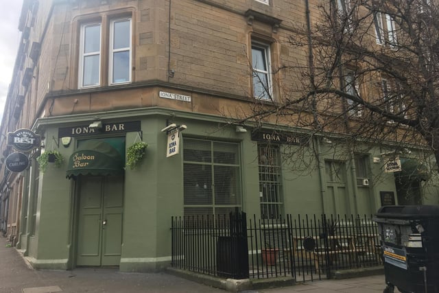 Shutters and doors firmly closed at Iona Bar in Easter Road, Edinburgh