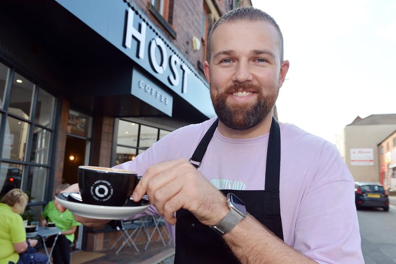 Coffee lover Christian O'Connell has launched a new business on Market Street, Clay Cross.