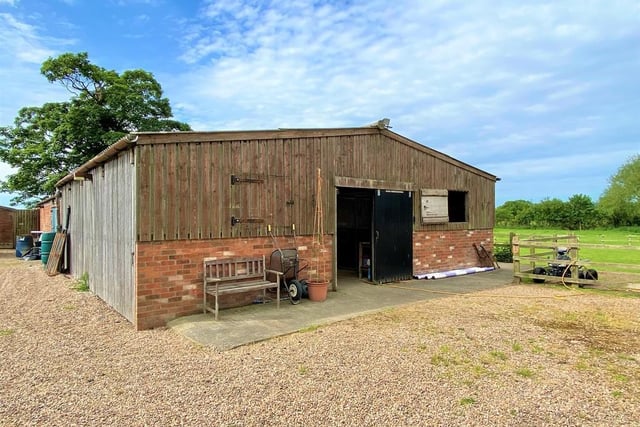 One of the prized assets at The Gables Farm is this sizeable stable-block. Inside are four individual stables.