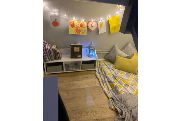 Kerry Conroy, from Emsworth, delighted her children by making this book nook under the stairs. It's also the perfect refuge for stressed parents!