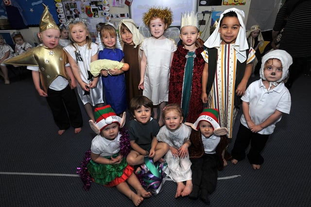 The pupils in Holy Family Catholic Primary School's nativity play. (w101215-5)