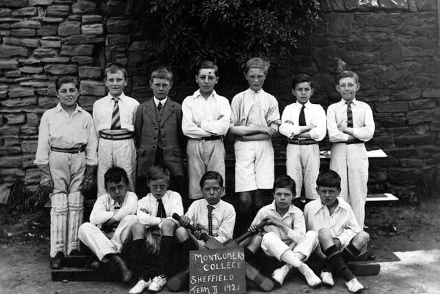 Montgomery College Term III Cricket Team in 1921