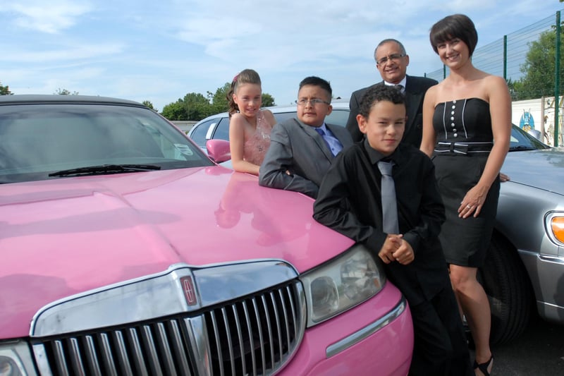Stepping out in style with a limo ride. Remember this?