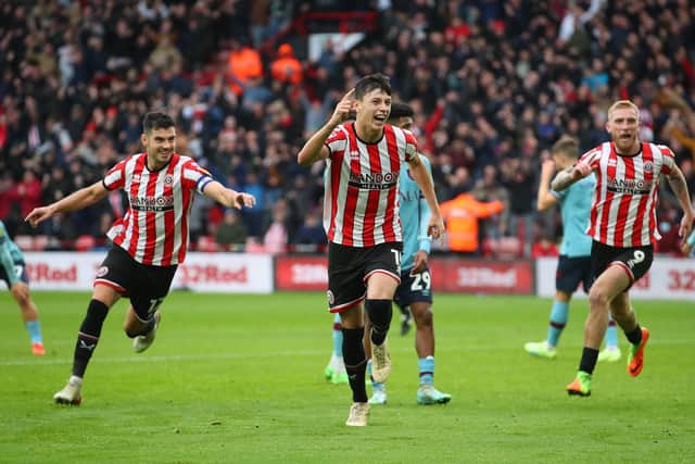 Anel Ahmedhodzic in action for Sheffield United: Simon Bellis / Sportimage