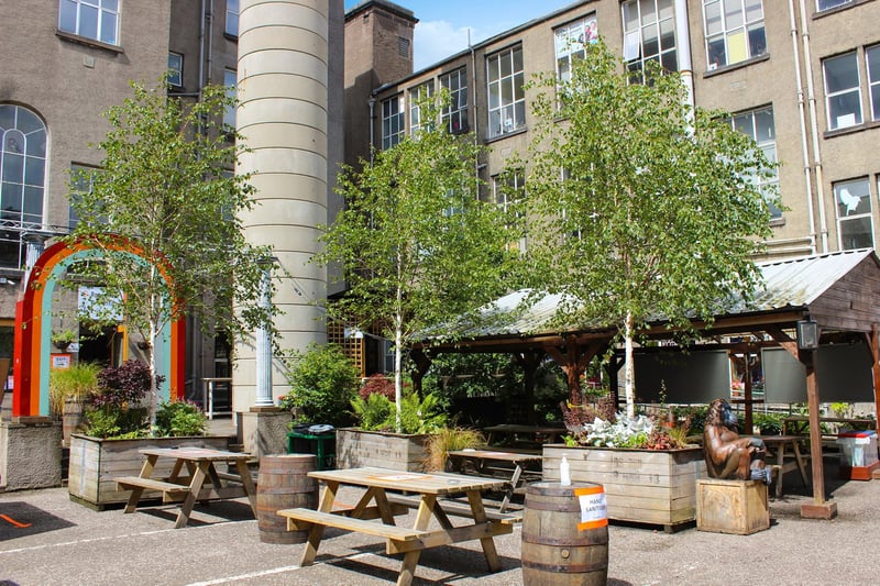 Summerhall is home to a brewery, a gin distillery, a Drinks Lab, an arts venue and an excellent little bar, which has its own beer garden in the courtyard. There you’ll find a large covered area with picnic benches - ideal for when the weather changes.