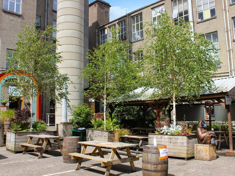 Summerhall is home to a brewery, a gin distillery, a Drinks Lab, an arts venue and an excellent little bar, which has its own beer garden in the courtyard. There you’ll find a large covered area with picnic benches - ideal for when the weather changes.