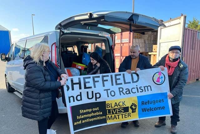 Sheffield Stand Up to Racism volunteers on their most recent trip to Calais to help refugees who are living in appalling conditions as they try to reach Britain