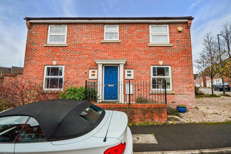 The impressive facade of the house on James Street in Somercotes, which is on the market for offers in excess of £250,000.