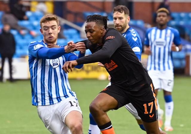 Nifty footwork combatted the crowding of Killie defenders at times and unlucky with a well-executed half-volley in the first half.
