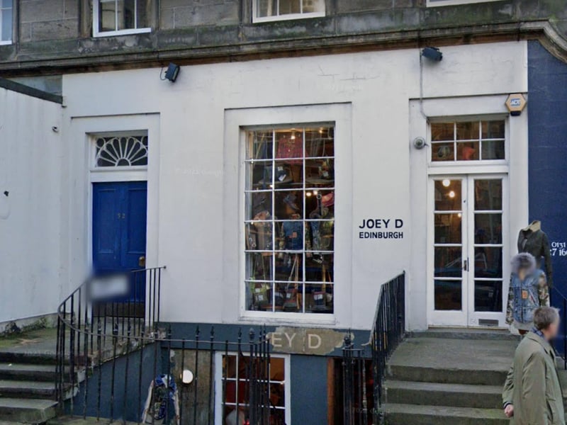 Creating something new out of something old is all in a day's business for Joey D - the designer and owner of this Broughton Street boutique who makes and sells fashion recycled from old items of clothing.
