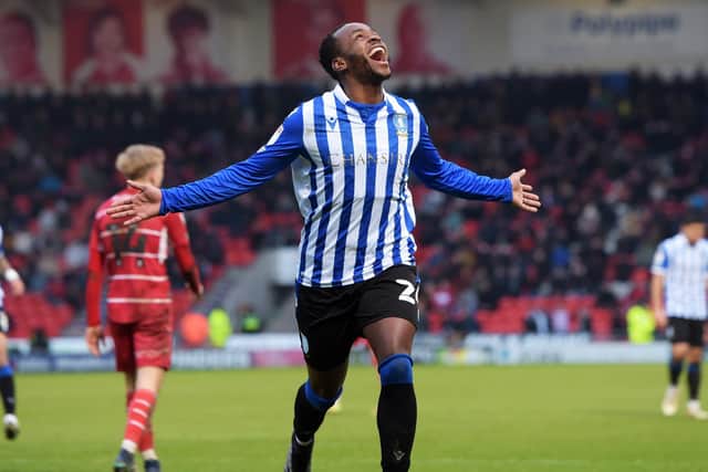 Saido Berahino smashed home his second league goal for Sheffield Wednesday in their win at Doncaster Rovers.