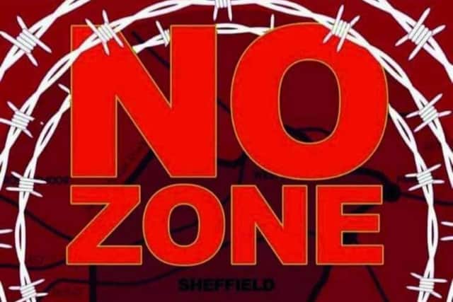 Logo for a protest by the Campaign against chargeable clean air zone Sheffield
