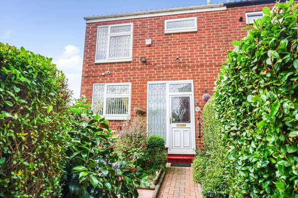 This three bedroom semi-detached house in Greenland Walk, Greenland, is on the market for £130,000 with Purplebricks, which says the gardens are beautiful.