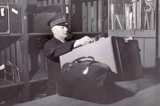 Ernest Hales, the night left luggage attendant at Sheffield Victoria Railway Station, on December 30, 1957