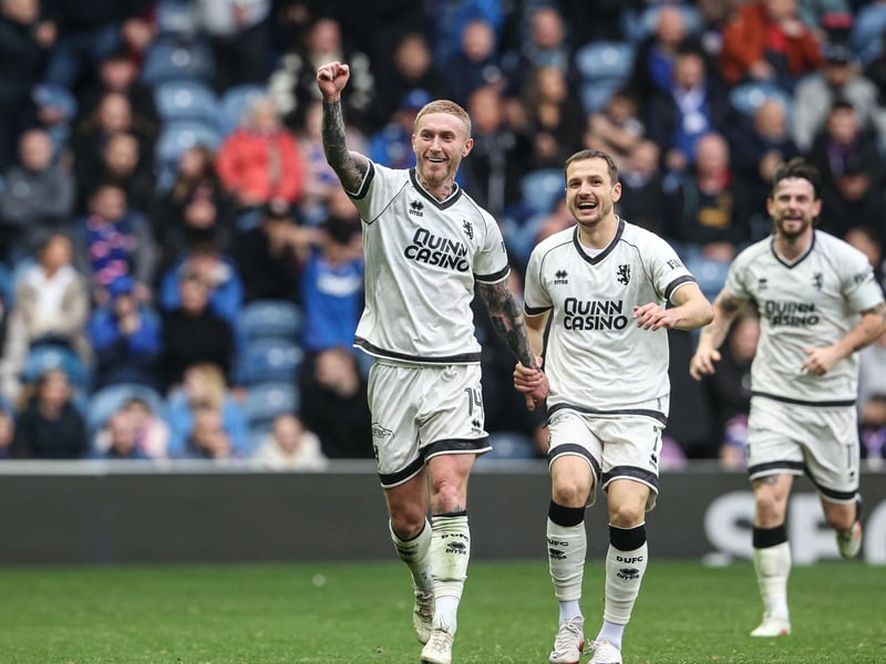 Agreed a pre-contract move to Falkirk during the week, and will depart Tannadice at the end of the season. He'll play no part against Celtic due to a hamstring injury. Expected to return at the end of the month.