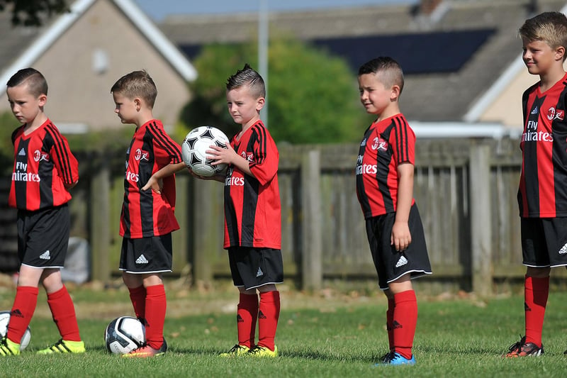 Another look at the members of Seaton Carew FC taking part in the AC Milan coaching camp at Hornby Park 5 years ago.