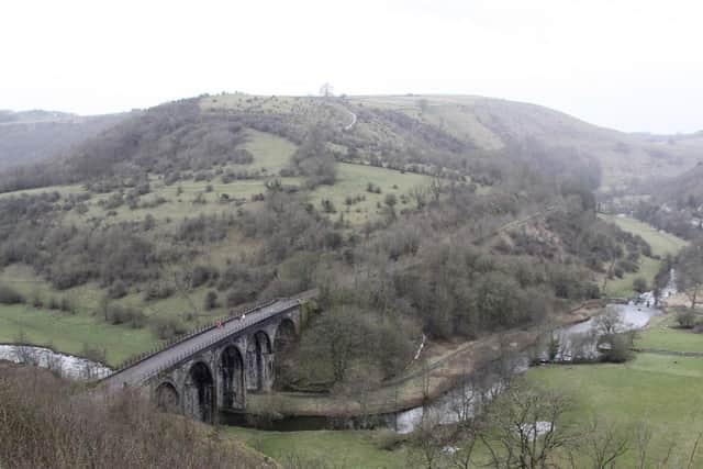 Beautiful View: Looking out over Monsal Dale and the Monsal Trail and viaduct from Monsal Head.