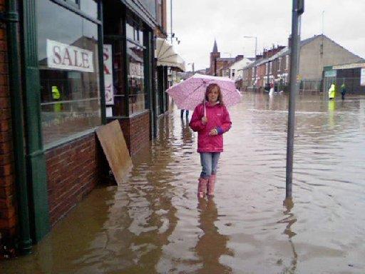 It's not always plain sailing on Chatsworth Road, though,  as these flood pictures prove
