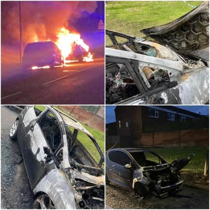 Nottinghamshire Police has launched an investigation after six cars were set on fire in Wingfield Avenue and Southdene, Worksop.