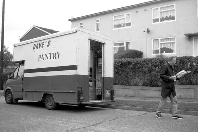 Grocery delivery man David Self working on Mansell Road from his old Fletcher's Bakery van. Photo: Pictures Sheffield