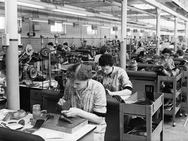 Saxone Shoe Company Ltd factory at Kilmarnock.