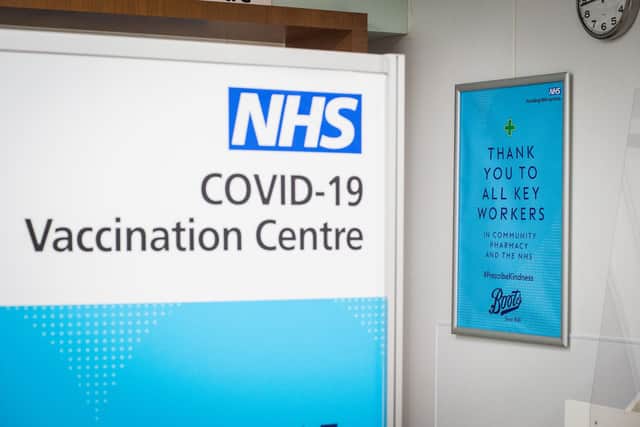NHS Covid-19 Vaccination centre at Boots