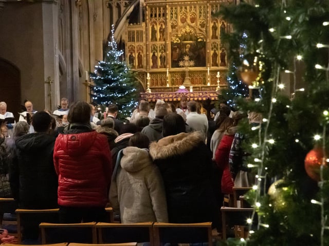 Locals gathered on Sunday afternoon at St Marys Church to take part in The News' Christmas Carol Service & Christingle, with readings from The News' Editor Mark Waldron and Pompey Manager Danny Cowley, along with Carols from local school children. Photos by Alex Shute