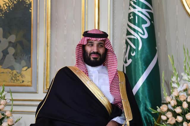 Saudi Arabia's Crown Prince Mohammed bin Salman is pictured while meeting with the Tunisian President at the presidential palace in Carthage on the eastern outskirts of the capital Tunis on November 27, 2018. (Photo by FETHI BELAID / AFP)        (Photo credit should read FETHI BELAID/AFP via Getty Images)