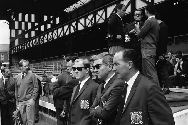 The view at pitchside in July 1966.