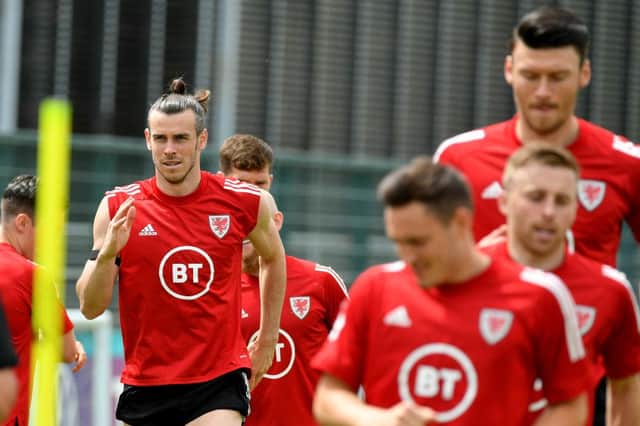 Wales' Gareth Bale in training. Photo by Marco Rosi/Getty Images