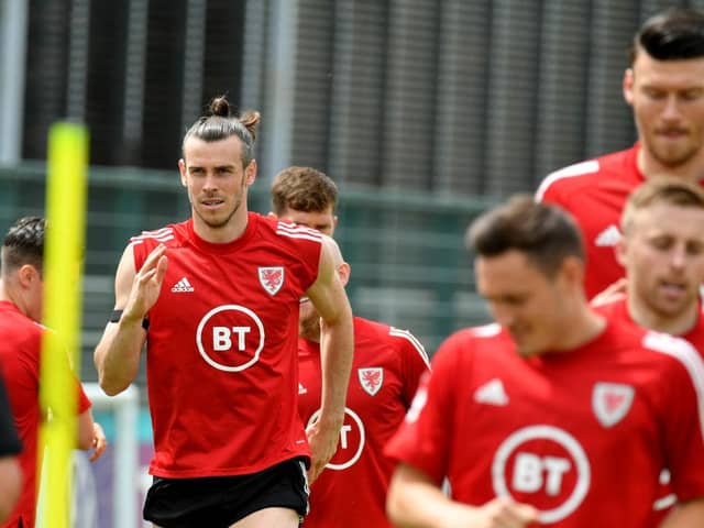Wales' Gareth Bale in training. Photo by Marco Rosi/Getty Images