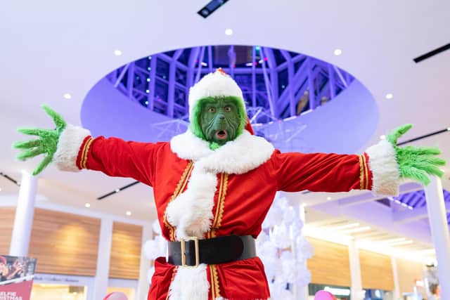 The Grinch was part of Christmas celebrations at Meadowhall in 2021.