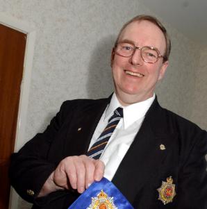 Paul Bow of Balby, Doncaster and Regional secretary of the Royal Army Service Corps Association, 2005.